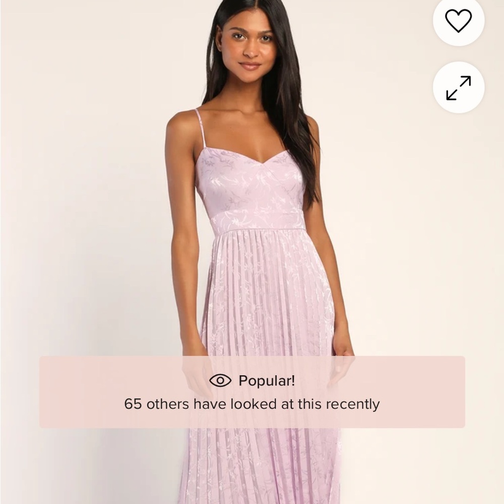 Lulu's Lavender Midi Dress